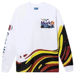 Market racing paint dept longe sleeve ( LARGE )